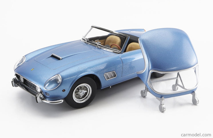 Ferrari 250GT California Spider With Hard-Top 1960 1:18 KK Scale svetlomodrá metalická