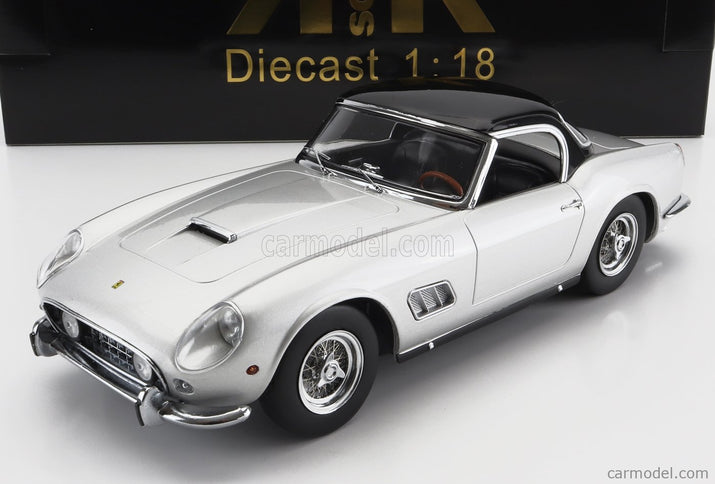 Ferrari 250GT California Spider With Hard-Top 1960 1:18 KK Scale strieborná