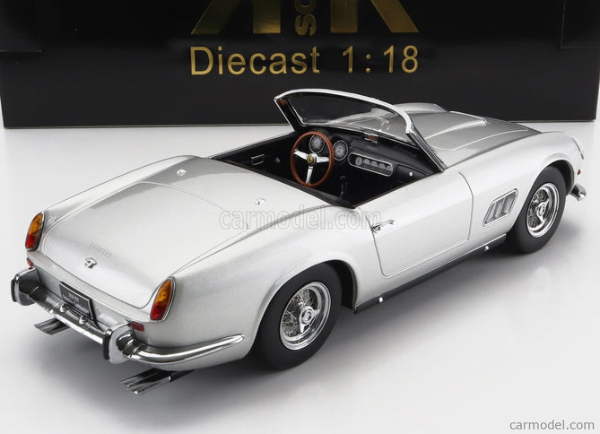 Ferrari 250GT California Spider With Hard-Top 1960 1:18 KK Scale strieborná