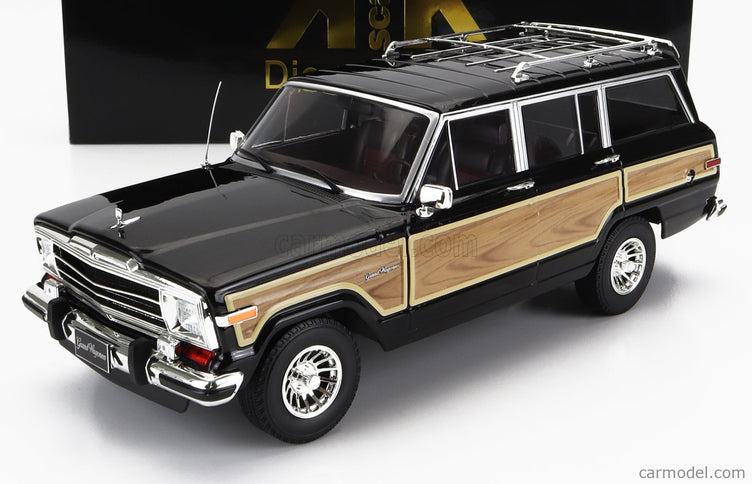 Jeep Grand Wagoneer 1989 1:18 KK Scale čierna Wood