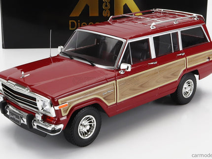 Jeep Grand Wagoneer 1989 1:18 KK Scale červená Wood