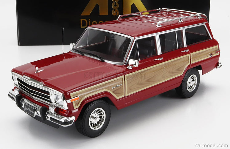Jeep Grand Wagoneer 1989 1:18 KK Scale červená Wood