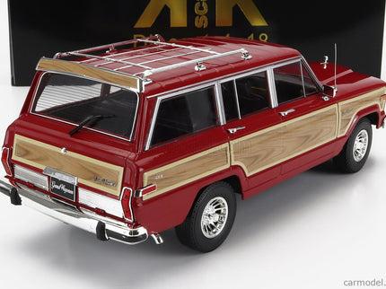 Jeep Grand Wagoneer 1989 1:18 KK Scale červená Wood