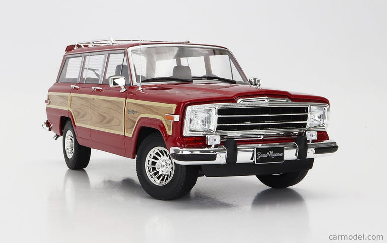 Jeep Grand Wagoneer 1989 1:18 KK Scale červená Wood