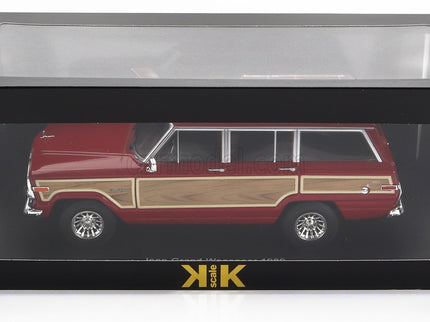 Jeep Grand Wagoneer 1989 1:18 KK Scale červená Wood