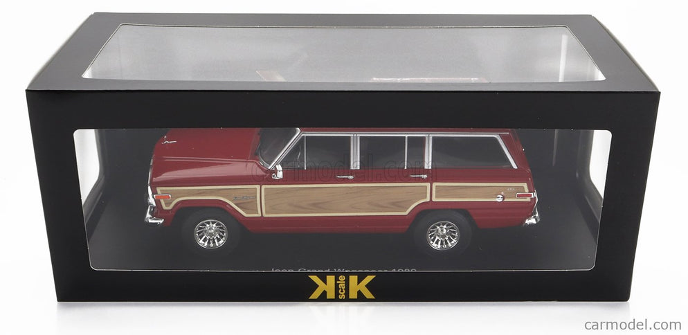 Jeep Grand Wagoneer 1989 1:18 KK Scale červená Wood