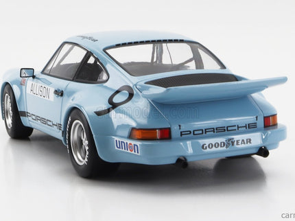 Porsche 911 Carrera 3.0 RSR N°9 Iroc Riverside 1974 Bobby Allison 1:18 Werk83 svetlomodrá