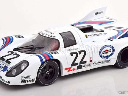 Porsche 917K 4.9L Team Martini Racing N°22 Víťaz 24h Le Mans 1971 Helmut Marko - Gijs Van Lennep 1:18 KK Scale biela modrá