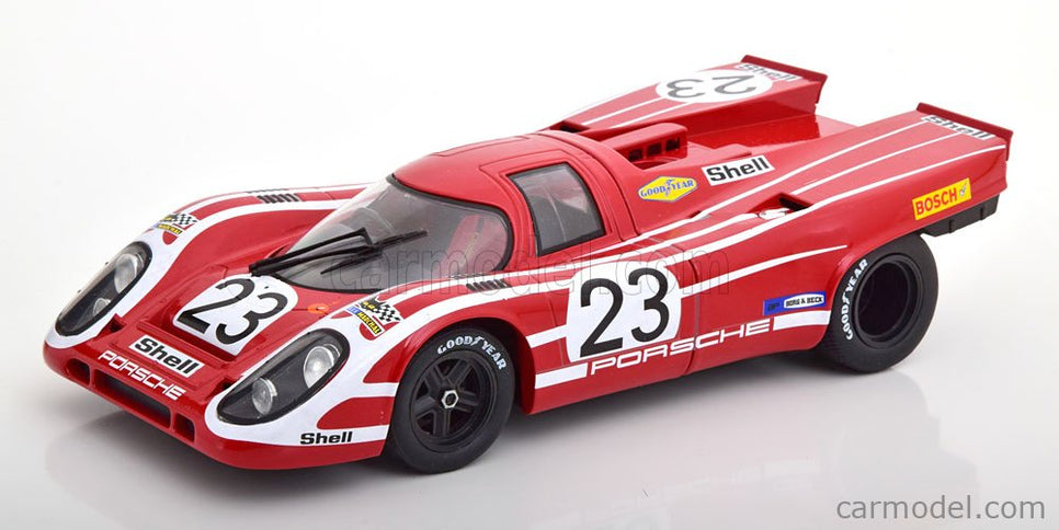Porsche 917K 4.9L Team Salzburg N°23 Víťaz 24h Le Mans 1970 Hans Herrmann - Richard Attwood 1:18 KK Scale červená biela