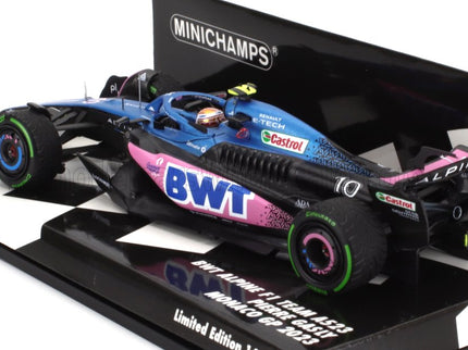 ALPINE | F1  A523 TEAM BWT ALPINE N 10 MONACO GP 2023 PIERRE GASLY | BLUE PINK
