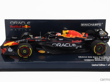 1/43 MINICHAMPS - RED BULL - F1 RB19 TEAM ORACLE RED BULL RACING N 1 WORLD CHAMPION WINNER MONACO GP 2023 MAX VERSTAPPEN