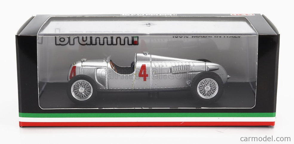 Auto Union F1 Tipo C N°4 Majster Sveta Nurburgring GP 1936 Bernd Rosemayer 1:43 Brumm strieborná
