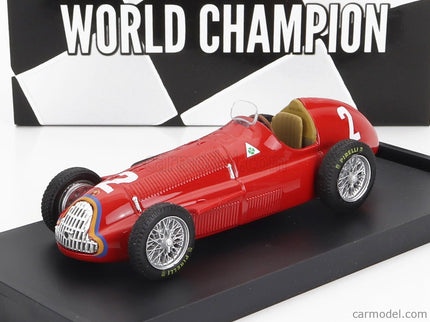 ALFA ROMEO F1 159 N°2 Majster Sveta Belgium GP Juan Manuel Fangio 1951 1:43 Brumm červená