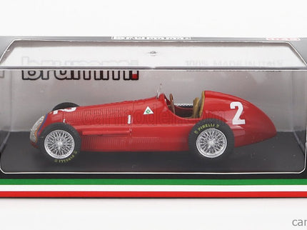 ALFA ROMEO F1 159 N°2 Majster Sveta Belgium GP Juan Manuel Fangio 1951 1:43 Brumm červená