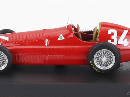 ALFA ROMEO F1 158 N°34 Víťaz Monaco GP 1950 Juan Manuel Fangio 1:43 Brumm červená