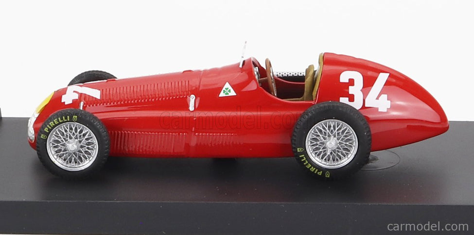 ALFA ROMEO F1 158 N°34 Víťaz Monaco GP 1950 Juan Manuel Fangio 1:43 Brumm červená
