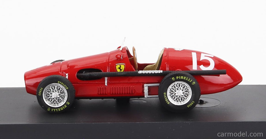 Ferrari F1 500 F2 N°15 Majster Sveta Víťaz English GP Alberto Ascari 1952 1:43 Brumm červená