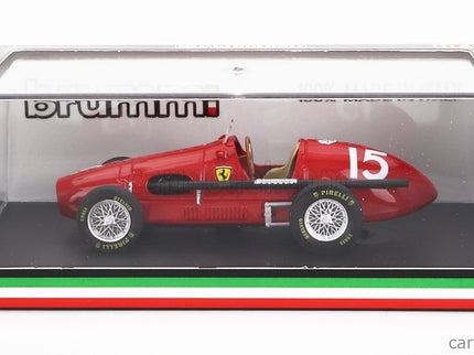Ferrari F1 500 F2 N°15 Majster Sveta Víťaz English GP Alberto Ascari 1952 1:43 Brumm červená