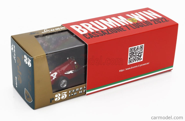 Ferrari F1 500F2 N°34 Majster Sveta 1952 Alberto Ascari - Brumm Win - Yes WE Can Cassazione 7 Luglio 2022 1:43 Brumm červená