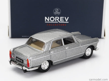 Peugeot 404 1968 1:87 Norev sivá metalická