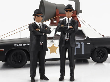 Figures Set 2X Jake A Elwood 1:18 KK Scale čierna biela