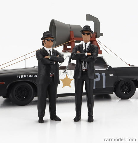 Figures Set 2X Jake A Elwood 1:18 KK Scale čierna biela