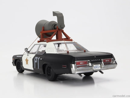 Dodge Monaco Bluesmobile 1974 - Look-A-Like - With The Horn ON The Roof 1:18 KK Scale čierna biela
