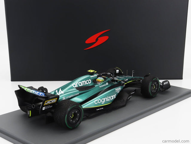 ASTON MARTIN F1 AMR23 Team Aramco Cognizant N°14 2. Miesto Monaco GP 2023 Fernando Alonso 1:18 Spark Model zelená