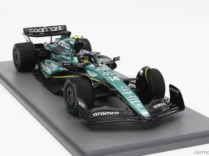 ASTON MARTIN F1 AMR23 Team Aramco Cognizant N°14 2. Miesto Monaco GP 2023 Fernando Alonso 1:18 Spark Model zelená