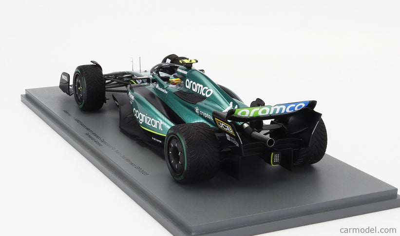 ASTON MARTIN F1 AMR23 Team Aramco Cognizant N°14 2. Miesto Monaco GP 2023 Fernando Alonso 1:18 Spark Model zelená