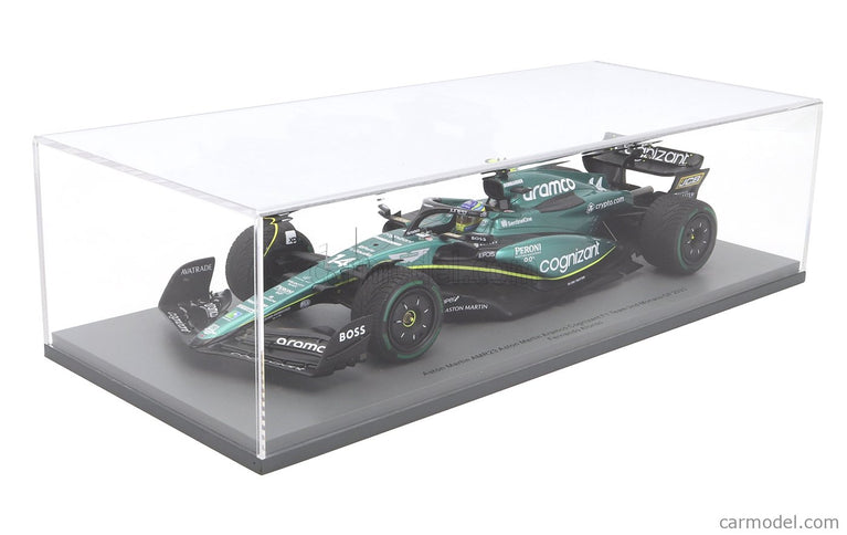ASTON MARTIN F1 AMR23 Team Aramco Cognizant N°14 2. Miesto Monaco GP 2023 Fernando Alonso 1:18 Spark Model zelená