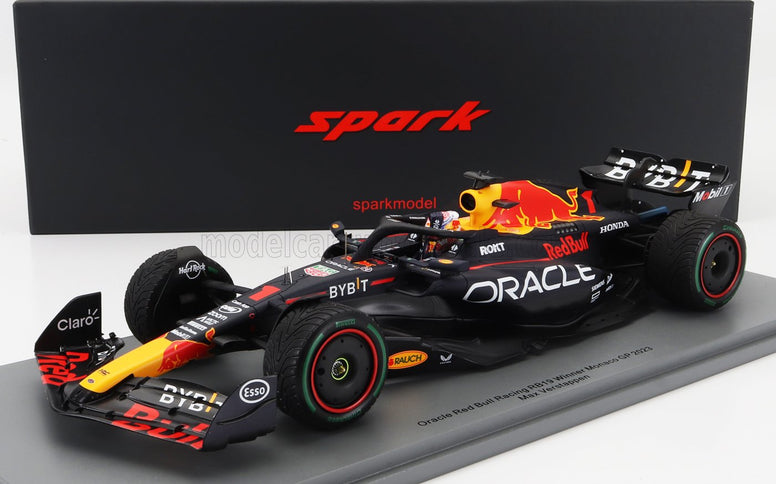 RED BULL | F1  RB19 TEAM ORACLE RED BULL RACING N 1 WORLD CHAMPION WINNER MONACO GP 2023 MAX VERSTAPPEN | MATT BLUE