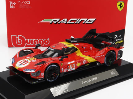 FERRARI | 499P 3.0L TURBO V6 TEAM FERRARI AF CORSE N 51 WINNER 24h LE MANS 2023 ALESSANDRO PIER GUIDI - JAMES CALADO - ANTONIO GIOVINAZZI | RED YELLOW BLACK