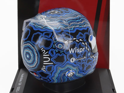 BELL HELMET | F1  CASCO HELMET ALFA ROMEO C43 TEAM STAKE N 77 AUSTRALIAN GP 2023 VALTTERI BOTTAS | 2 TONE BLUE BLACK
