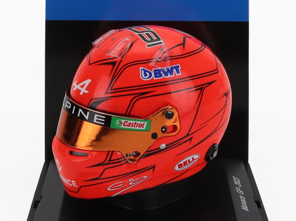Bell Helmet F1 Helma Renault A523 Team Bwt Alpine N°31 Monaco GP 2023 Esteban Ocon 1:5 Spark Model oranžová
