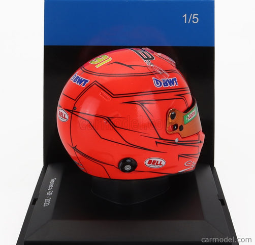 Bell Helmet F1 Helma Renault A523 Team Bwt Alpine N°31 Monaco GP 2023 Esteban Ocon 1:5 Spark Model oranžová