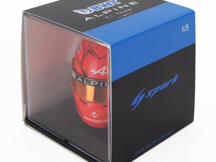 Bell Helmet F1 Helma Renault A523 Team Bwt Alpine N°31 Monaco GP 2023 Esteban Ocon 1:5 Spark Model oranžová