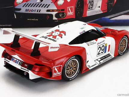 Porsche 911 GT1 3.2L Turbo Team Societe JB N°29 24h Le Mans 1997 A.Ferte - J.Von Gartzen - O.Thevenin 1:18 Werk83 červená biela