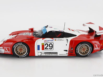 Porsche 911 GT1 3.2L Turbo Team Societe JB N°29 24h Le Mans 1997 A.Ferte - J.Von Gartzen - O.Thevenin 1:18 Werk83 červená biela