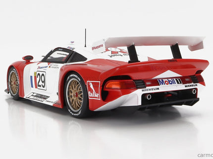 Porsche 911 GT1 3.2L Turbo Team Societe JB N°29 24h Le Mans 1997 A.Ferte - J.Von Gartzen - O.Thevenin 1:18 Werk83 červená biela