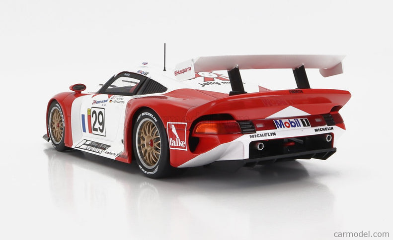 Porsche 911 GT1 3.2L Turbo Team Societe JB N°29 24h Le Mans 1997 A.Ferte - J.Von Gartzen - O.Thevenin 1:18 Werk83 červená biela