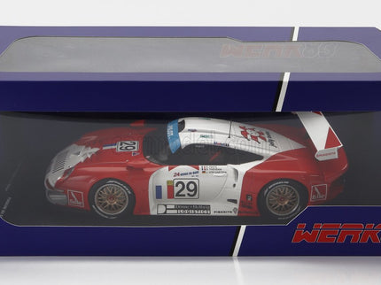 Porsche 911 GT1 3.2L Turbo Team Societe JB N°29 24h Le Mans 1997 A.Ferte - J.Von Gartzen - O.Thevenin 1:18 Werk83 červená biela