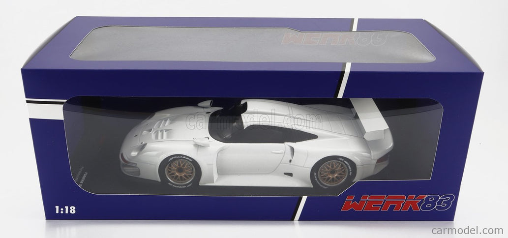 Porsche 911 GT1 Bez Dekorácií Version 1996 1:18 Werk83 biela