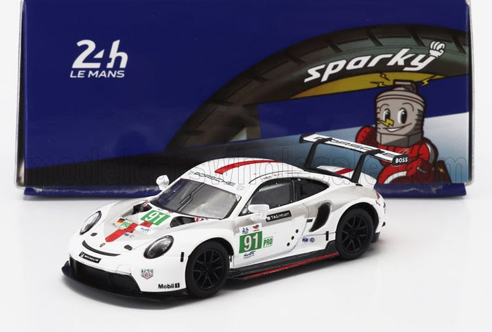 PORSCHE | 911 991-2 4.2L TEAM PORSCHE GT N 91 WINNER LMGTE PRO CLASS 24h LE MANS 2022 GIANMARIA BRUNI - RICHARD LIETZ - FREDERIC MAKOWIECKI | WHITE GREY RED