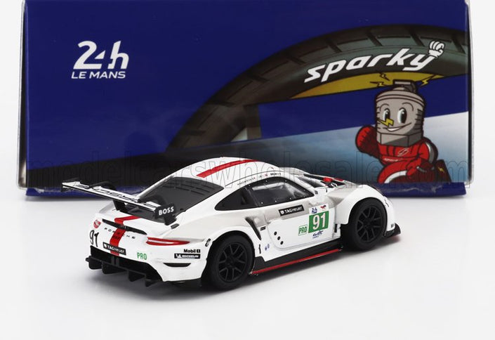 PORSCHE | 911 991-2 4.2L TEAM PORSCHE GT N 91 WINNER LMGTE PRO CLASS 24h LE MANS 2022 GIANMARIA BRUNI - RICHARD LIETZ - FREDERIC MAKOWIECKI | WHITE GREY RED