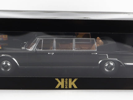Mercedes Benz S-Class 600 Pullman (W100) Landaulet Semiconvertible Queen Elizabeth II - Kurt Georg Kiesinger 1965 1:18 KK Scale čierna