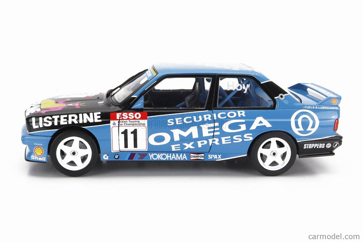 BMW 3-SERIES M3 (E30) Team VL Motorsport N°11 Champion Sezóna Btcc 1991 W.Hay 1:18 Solido modrá čierna