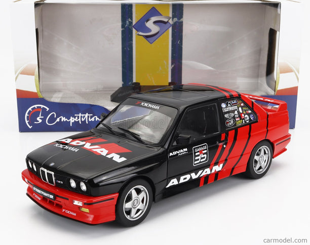 BMW 3-SERIES M3 (E30) Advan Rally Drift Team 1990 1:18 Solido červená čierna