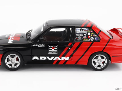 BMW 3-SERIES M3 (E30) Advan Rally Drift Team 1990 1:18 Solido červená čierna