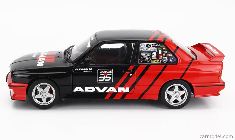 BMW 3-SERIES M3 (E30) Advan Rally Drift Team 1990 1:18 Solido červená čierna